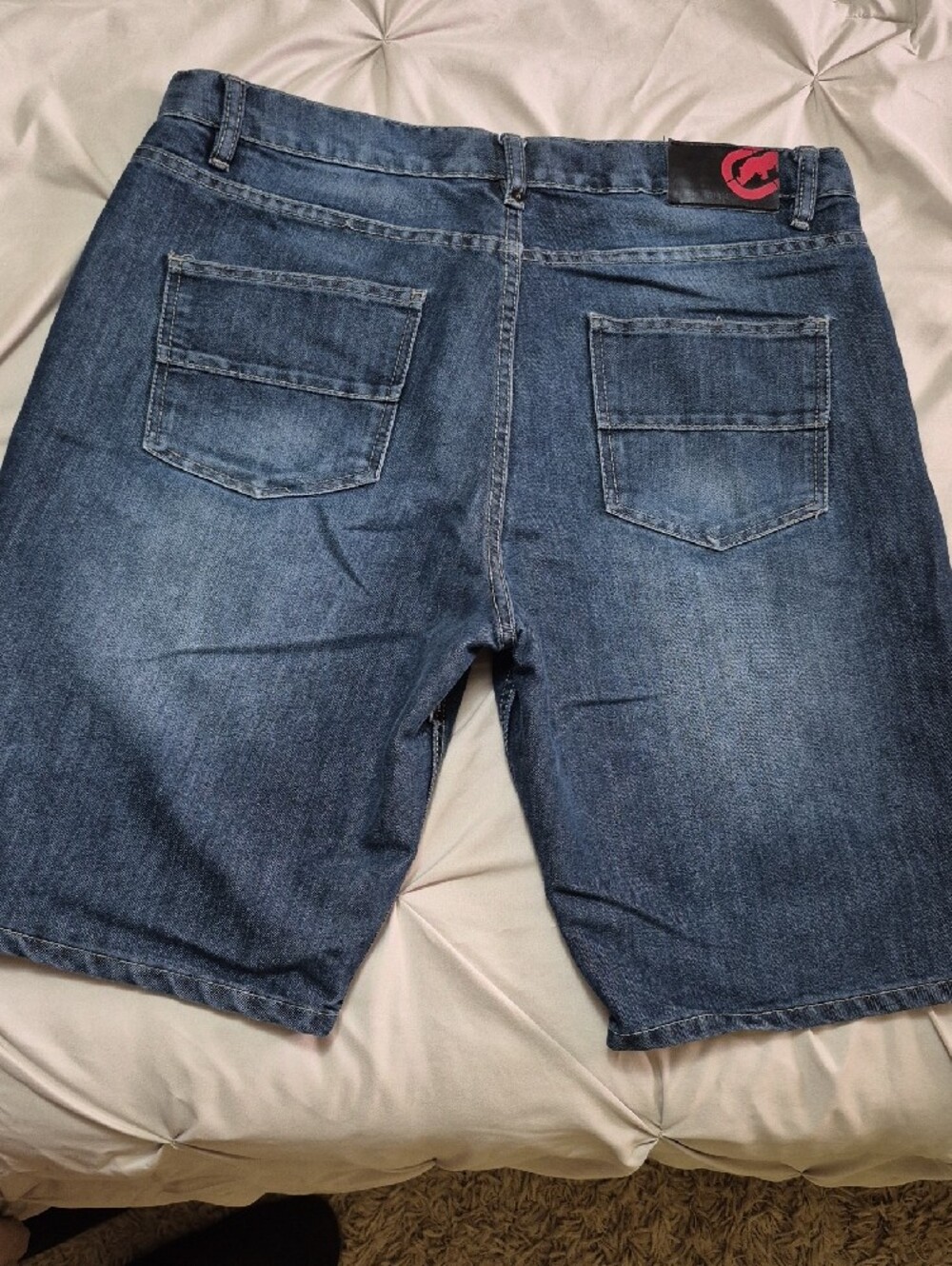 Ecko Unlimited Dark Wash Denim Jean Shorts - Picture 3 of 10